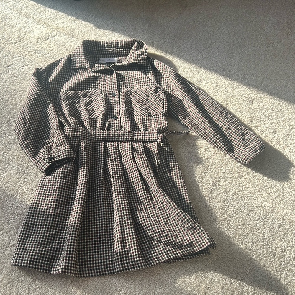 Zara plaid dress